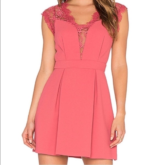 BCBGeneration Dresses & Skirts - BCBGeneration Antique Garnet Floral Lace Mini Dress